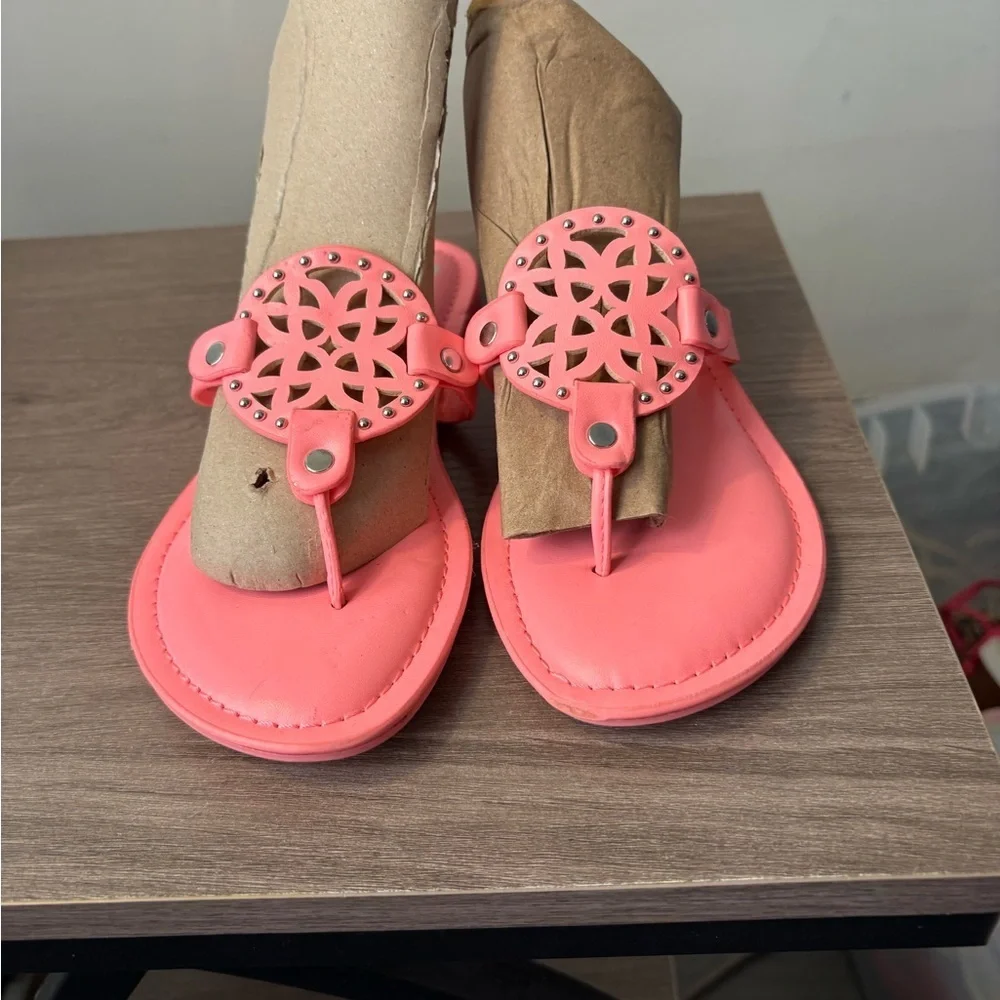 Dolce Vita Kids Tie-Dye Sandals with White Accents